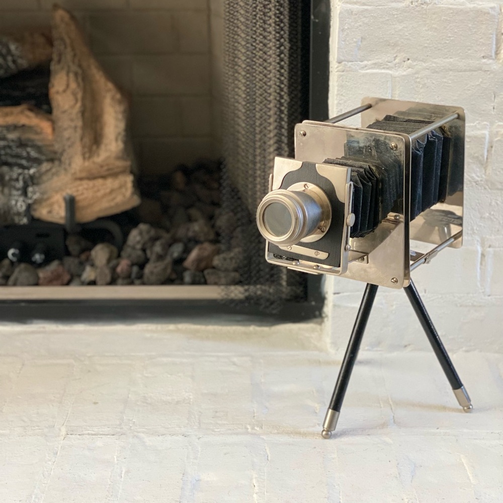 Accent - Vintage Style Metal Camera Decor